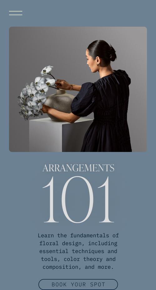 Simulation of a customer website where the user navigates from a booking page for a workshop into the Squarespace payments dashboard.