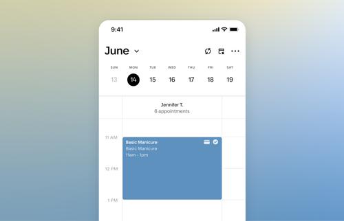 View of Acuity Scheduling’s point-of-sale integration showing a smooth booking and payment process, where customers can confirm and pay for services directly.